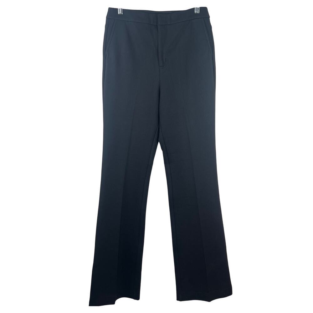 NWOT Soft Surrounding Women Classy Black Pants Wide Leg Office Siren Size 8 Tall